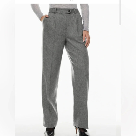 Wilfred Aritzia July trouser Pant Heather Medium Grey 6 NWT - Picture 2 of 9